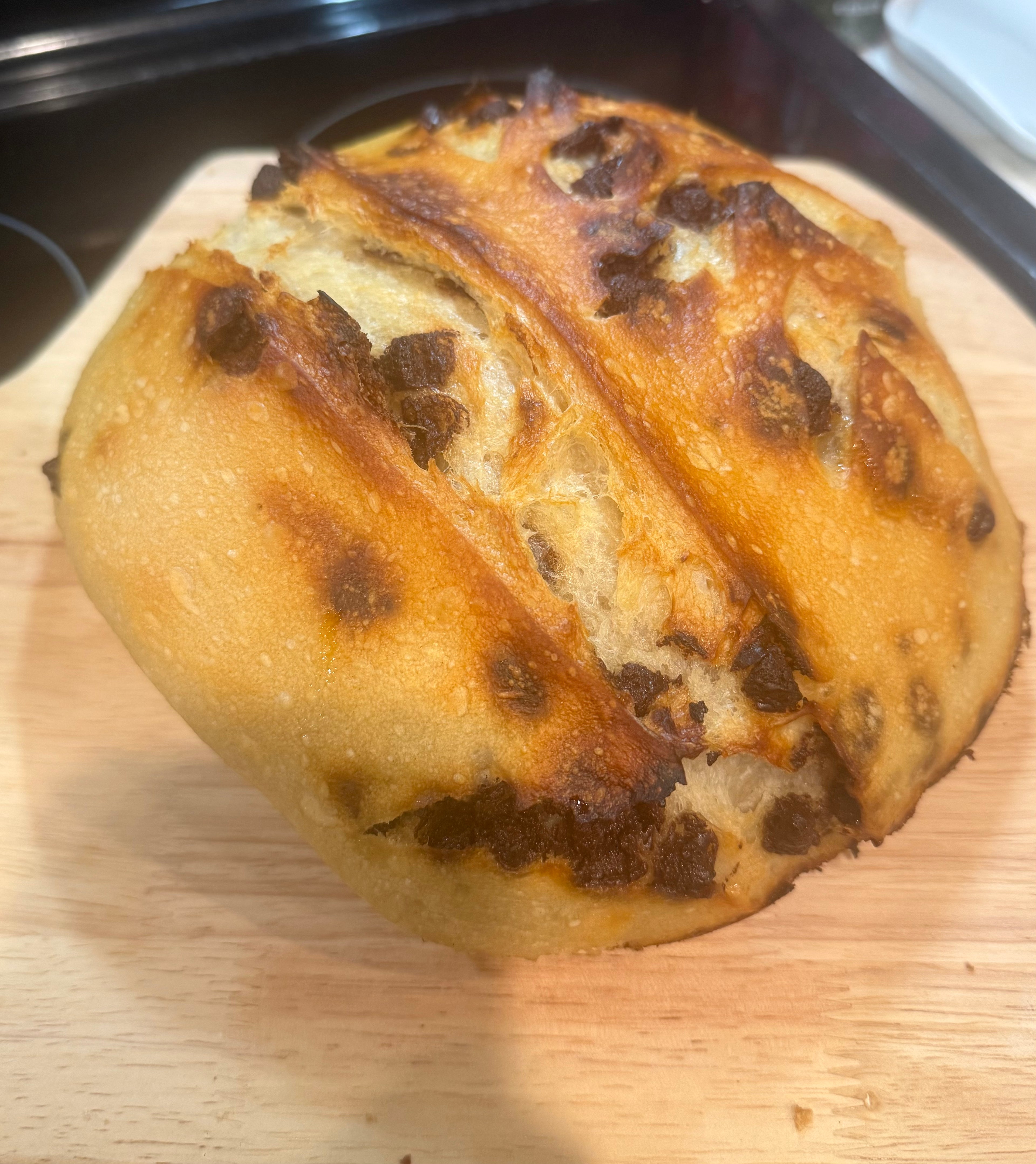 Chocolate Chip Sourdough Loaf